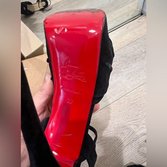 Christian Louboutin Ionescadiva 150 VEAU VELOURS in Black - Picture 3 of 14